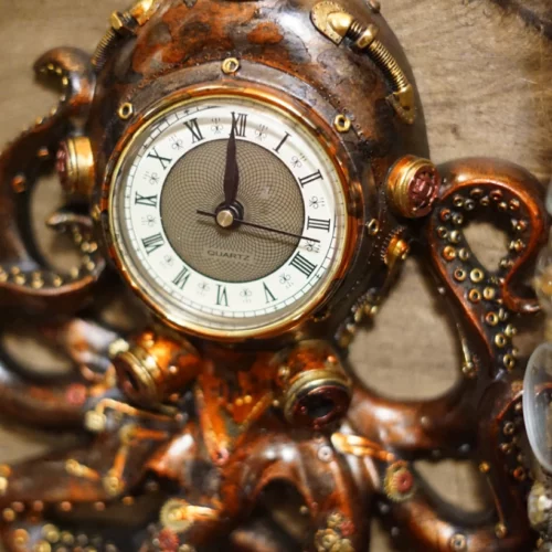 La Taverne De Platon Cabinet De Curiosites Aix En Provence Octopus Horloge1 1